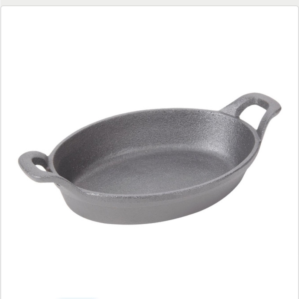 American Metalcraft Cip0v856 25oz Pre Seasoned Mini Casserole Cast Iron Black